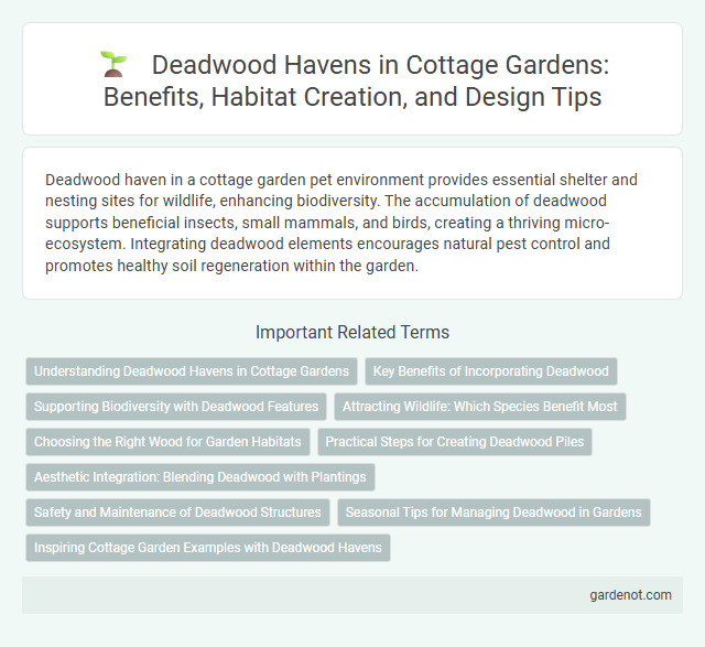 Deadwood Havens in Cottage Gardens: Benefits, Habitat Creation, and Design Tips