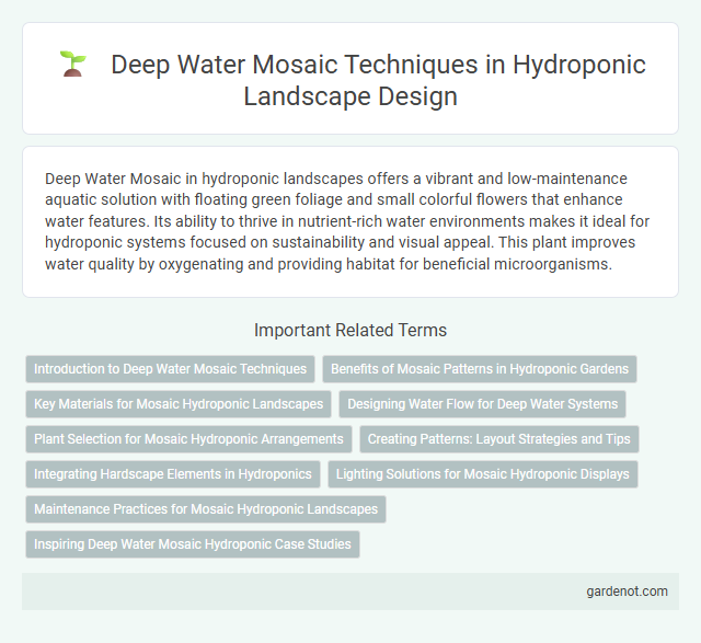 Deep Water Mosaic Techniques in Hydroponic Landscape Design