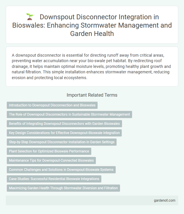 Downspout Disconnector Integration in Bioswales: Enhancing Stormwater Management and Garden Health
