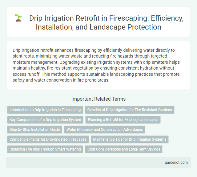 Drip Irrigation Retrofit in Firescaping: Efficiency, Installation, and Landscape Protection