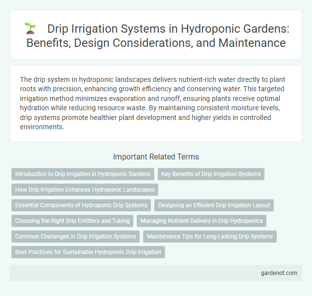 Drip Irrigation Systems in Hydroponic Gardens: Benefits, Design Considerations, and Maintenance