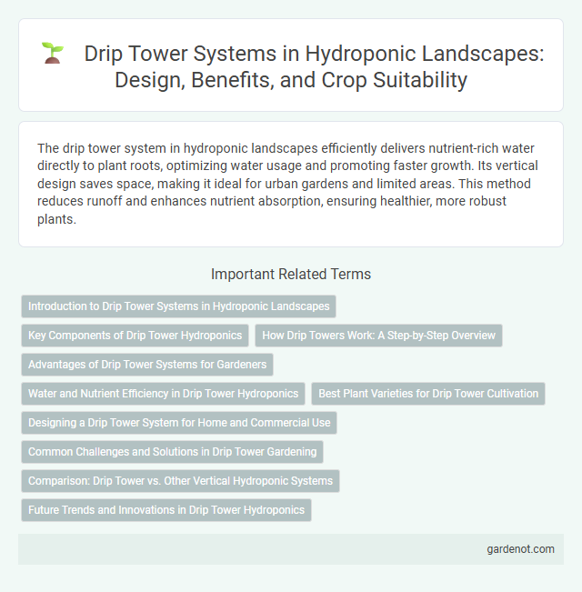 Drip Tower Systems in Hydroponic Landscapes: Design, Benefits, and Crop Suitability