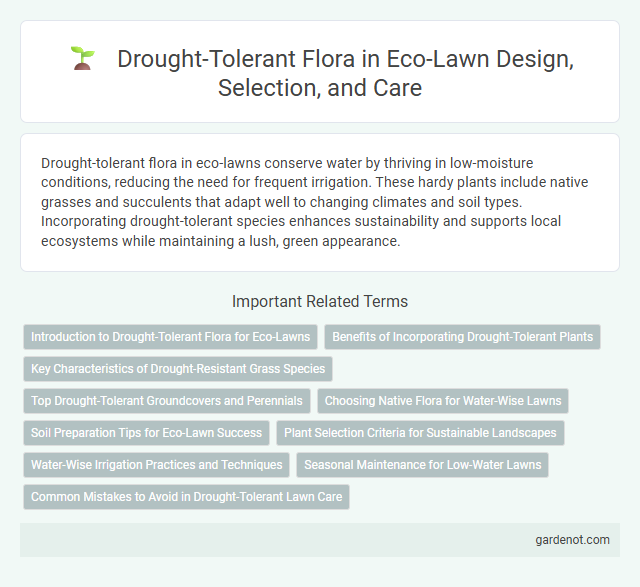 Drought-Tolerant Flora in Eco-Lawn Design, Selection, and Care
