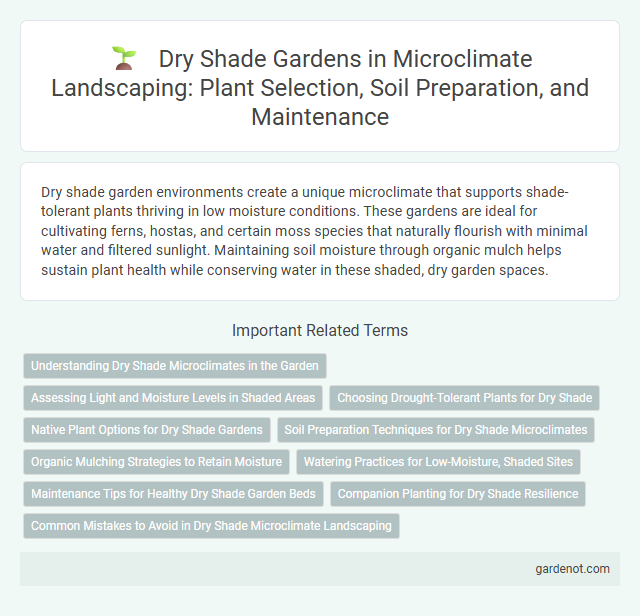 Dry Shade Gardens in Microclimate Landscaping: Plant Selection, Soil Preparation, and Maintenance