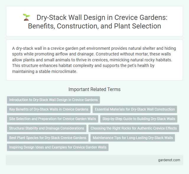 Dry-Stack Wall Design in Crevice Gardens: Benefits, Construction, and Plant Selection