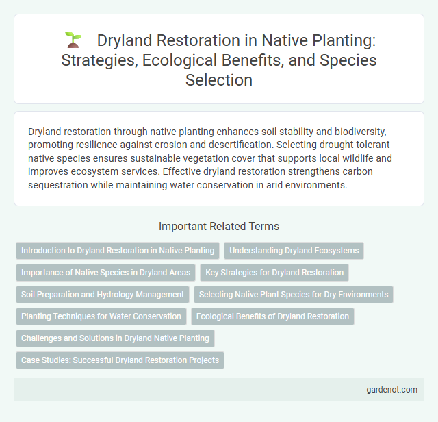 Dryland Restoration in Native Planting: Strategies, Ecological Benefits, and Species Selection