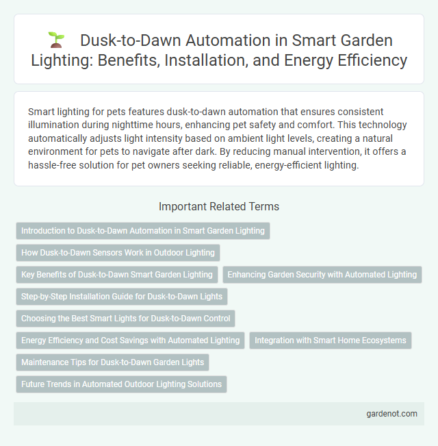 Dusk-to-Dawn Automation in Smart Garden Lighting: Benefits, Installation, and Energy Efficiency