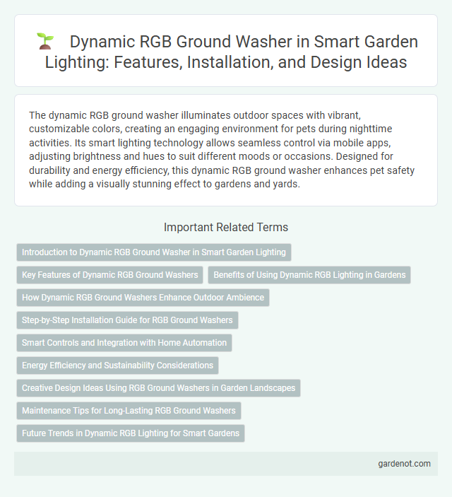 Dynamic RGB Ground Washer in Smart Garden Lighting: Features, Installation, and Design Ideas