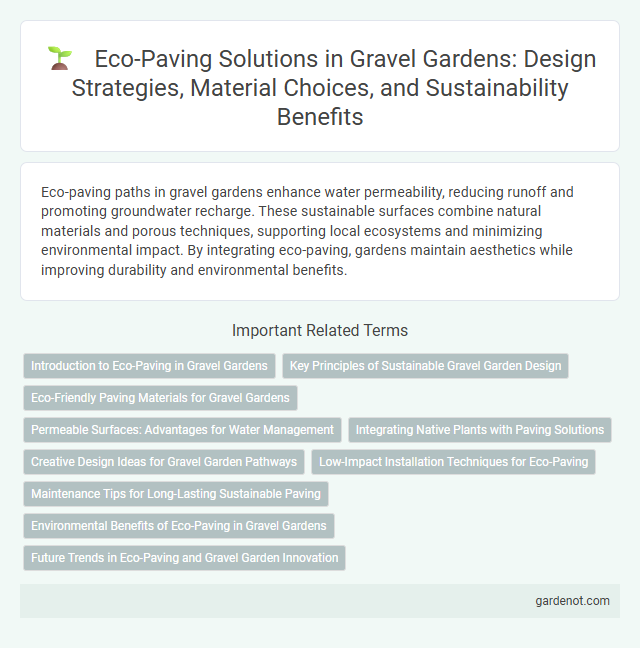 Eco-Paving Solutions in Gravel Gardens: Design Strategies, Material Choices, and Sustainability Benefits