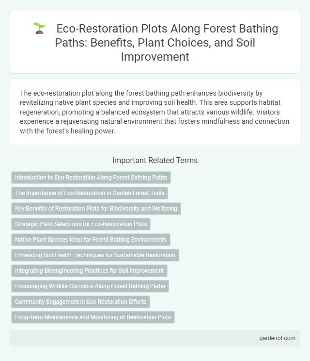 Eco-Restoration Plots Along Forest Bathing Paths: Benefits, Plant Choices, and Soil Improvement