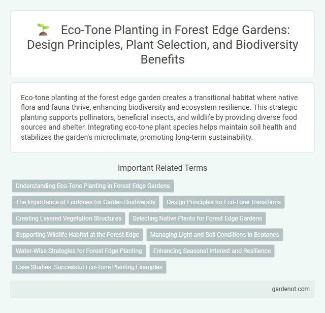 Eco-Tone Planting in Forest Edge Gardens: Design Principles, Plant Selection, and Biodiversity Benefits