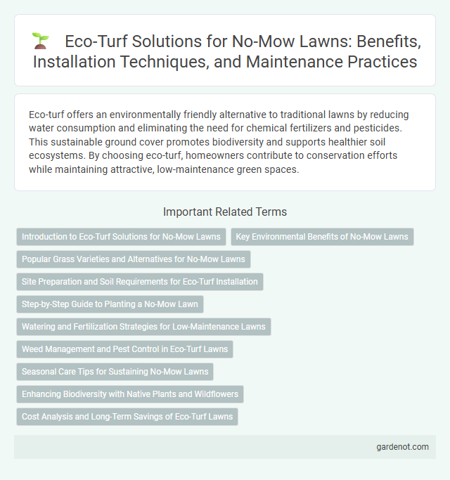 Eco-Turf Solutions for No-Mow Lawns: Benefits, Installation Techniques, and Maintenance Practices