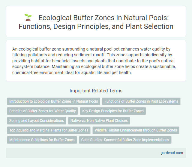 Ecological Buffer Zones in Natural Pools: Functions, Design Principles, and Plant Selection