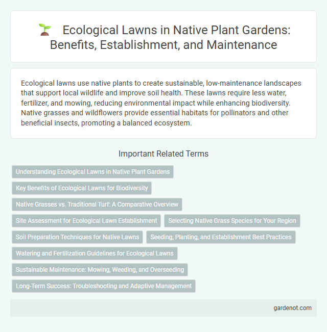 Ecological Lawns in Native Plant Gardens: Benefits, Establishment, and Maintenance