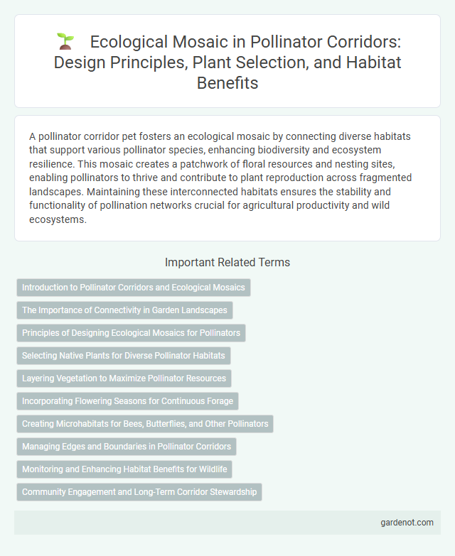 Ecological Mosaic in Pollinator Corridors: Design Principles, Plant Selection, and Habitat Benefits