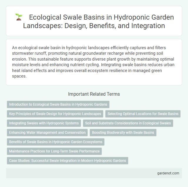Ecological Swale Basins in Hydroponic Garden Landscapes: Design, Benefits, and Integration