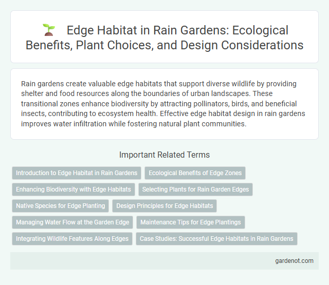 Edge Habitat in Rain Gardens: Ecological Benefits, Plant Choices, and Design Considerations