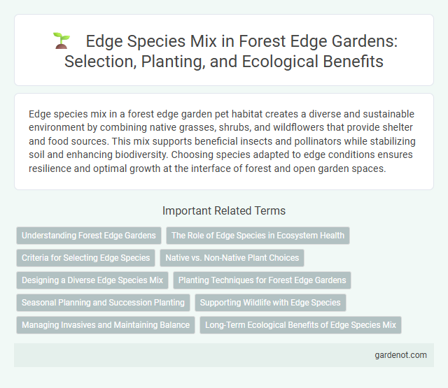 Edge Species Mix in Forest Edge Gardens: Selection, Planting, and Ecological Benefits