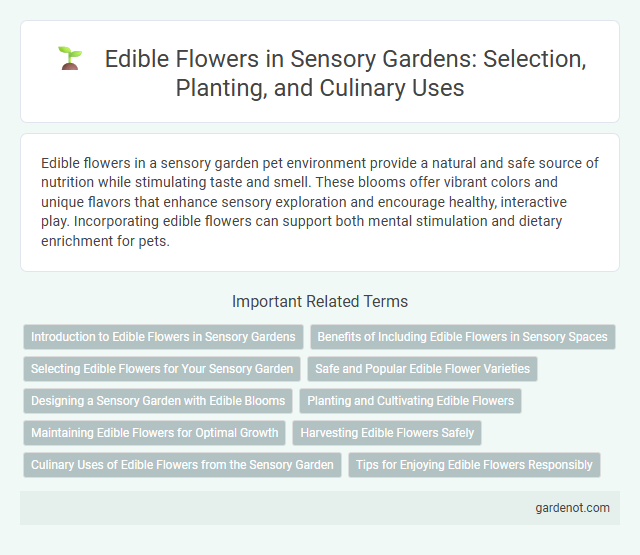 Edible Flowers in Sensory Gardens: Selection, Planting, and Culinary Uses