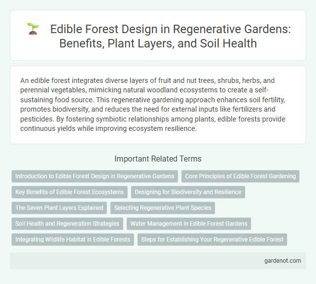 Edible Forest Design in Regenerative Gardens: Benefits, Plant Layers, and Soil Health