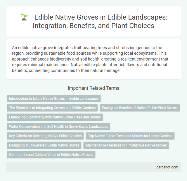 Edible Native Groves in Edible Landscapes: Integration, Benefits, and Plant Choices