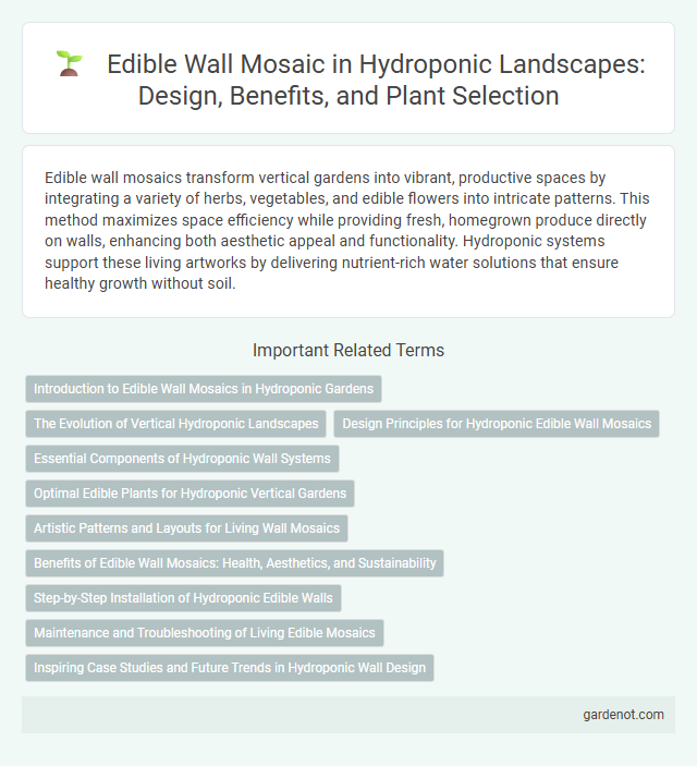 Edible Wall Mosaic in Hydroponic Landscapes: Design, Benefits, and Plant Selection