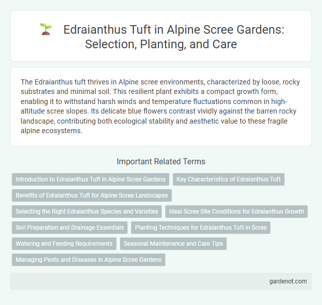 Edraianthus Tuft in Alpine Scree Gardens: Selection, Planting, and Care