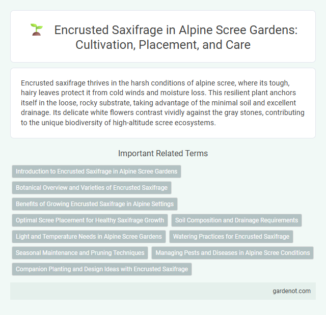 Encrusted Saxifrage in Alpine Scree Gardens: Cultivation, Placement, and Care