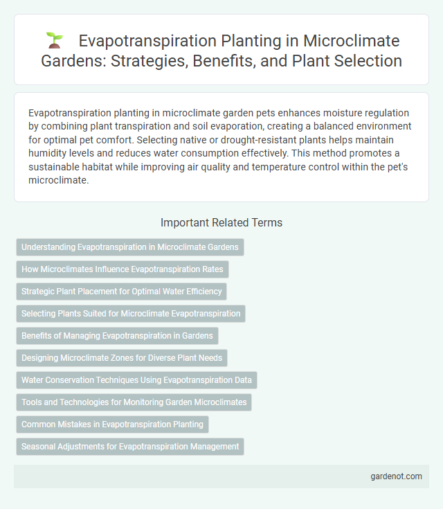 Evapotranspiration Planting in Microclimate Gardens: Strategies, Benefits, and Plant Selection