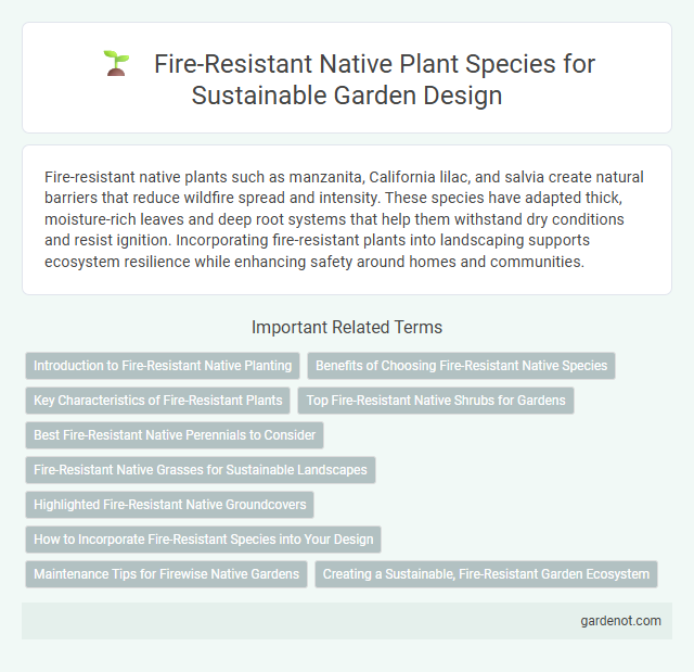 Fire-Resistant Native Plant Species for Sustainable Garden Design
