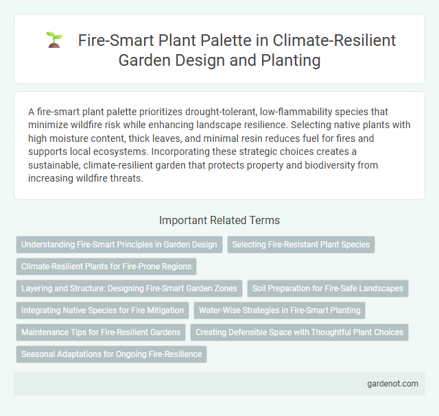 Fire-Smart Plant Palette in Climate-Resilient Garden Design and Planting