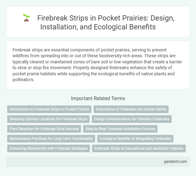 Firebreak Strips in Pocket Prairies: Design, Installation, and Ecological Benefits