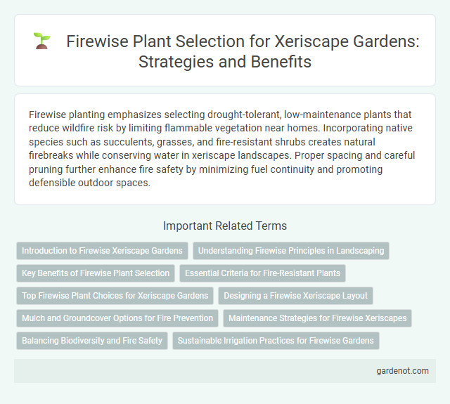 Firewise Plant Selection for Xeriscape Gardens: Strategies and Benefits