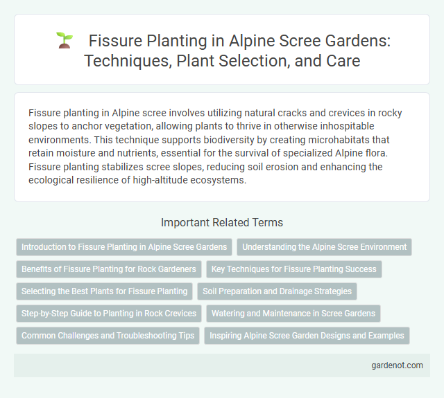 Fissure Planting in Alpine Scree Gardens: Techniques, Plant Selection, and Care