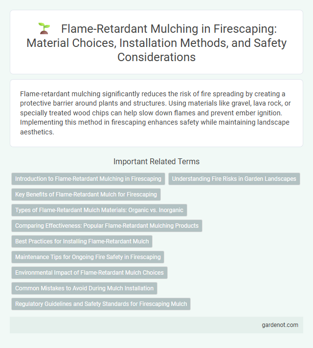 Flame-Retardant Mulching in Firescaping: Material Choices, Installation Methods, and Safety Considerations