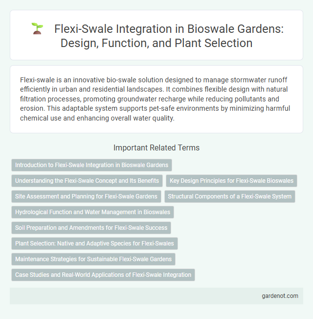 Flexi-Swale Integration in Bioswale Gardens: Design, Function, and Plant Selection