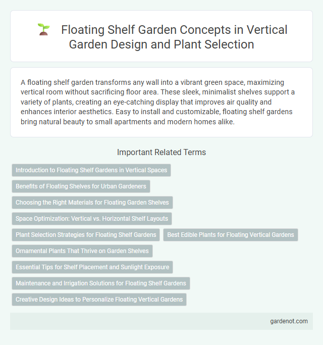 Floating Shelf Garden Concepts in Vertical Garden Design and Plant Selection
