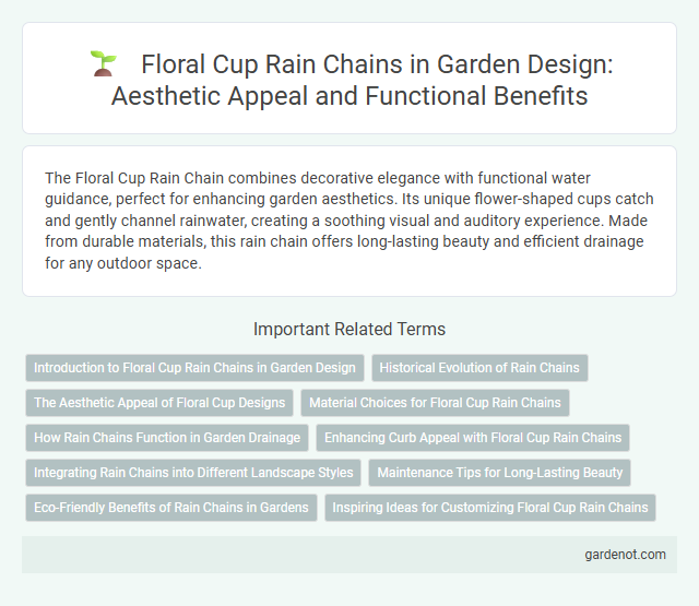 Floral Cup Rain Chains in Garden Design: Aesthetic Appeal and Functional Benefits