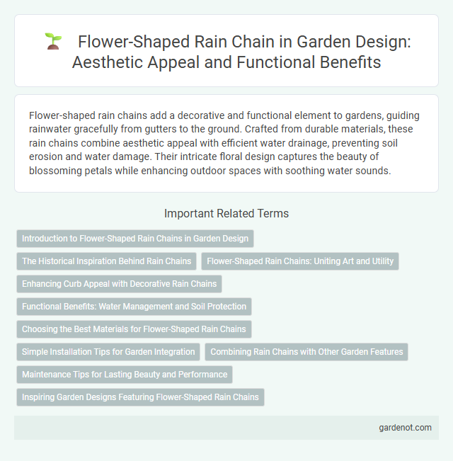 Flower-Shaped Rain Chain in Garden Design: Aesthetic Appeal and Functional Benefits