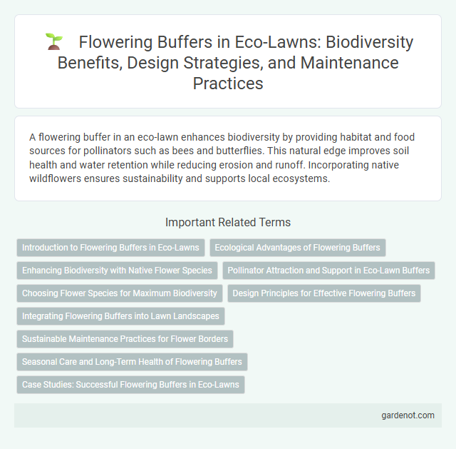 Flowering Buffers in Eco-Lawns: Biodiversity Benefits, Design Strategies, and Maintenance Practices