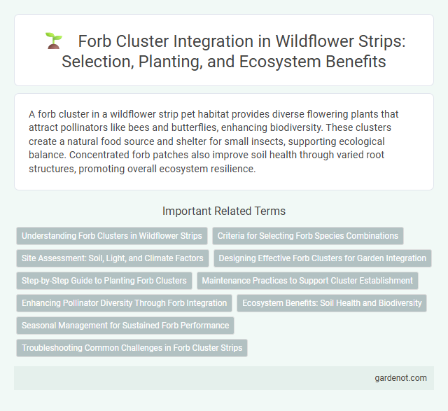 Forb Cluster Integration in Wildflower Strips: Selection, Planting, and Ecosystem Benefits