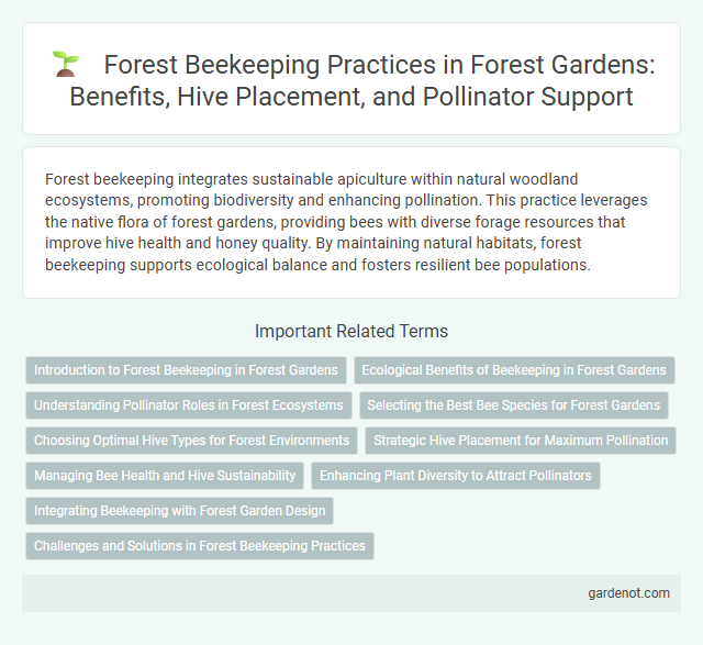 Forest Beekeeping Practices in Forest Gardens: Benefits, Hive Placement, and Pollinator Support