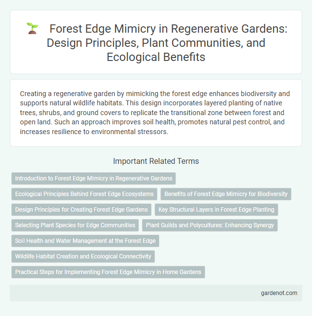 Forest Edge Mimicry in Regenerative Gardens: Design Principles, Plant Communities, and Ecological Benefits