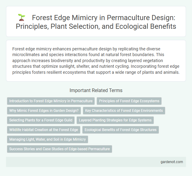 Forest Edge Mimicry in Permaculture Design: Principles, Plant Selection, and Ecological Benefits