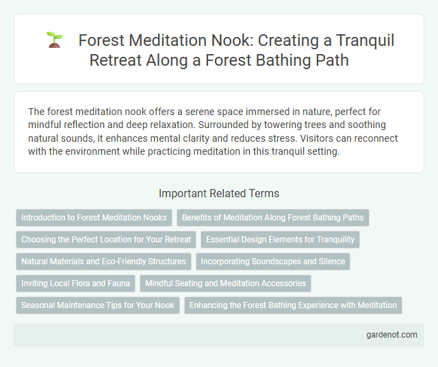 Forest Meditation Nook: Creating a Tranquil Retreat Along a Forest Bathing Path