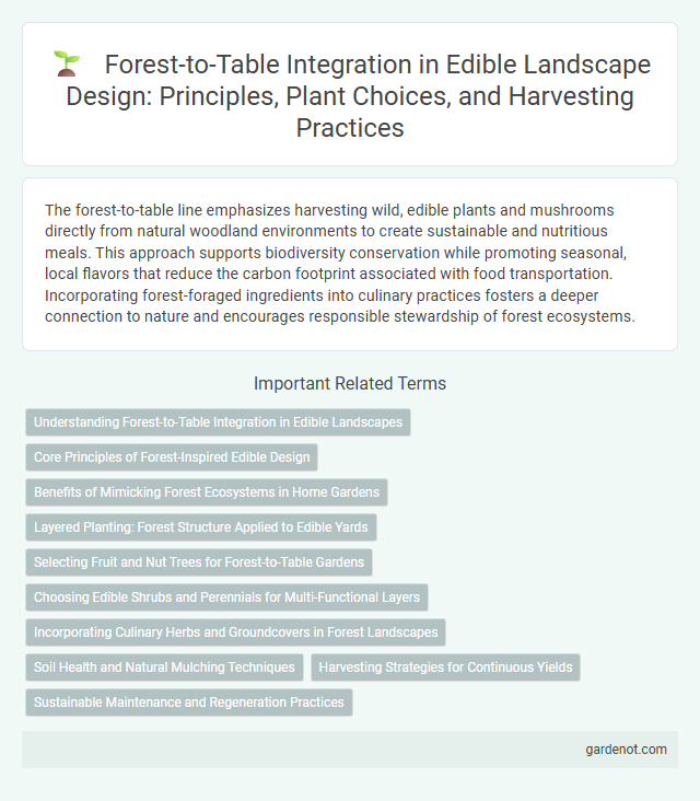 Forest-to-Table Integration in Edible Landscape Design: Principles, Plant Choices, and Harvesting Practices