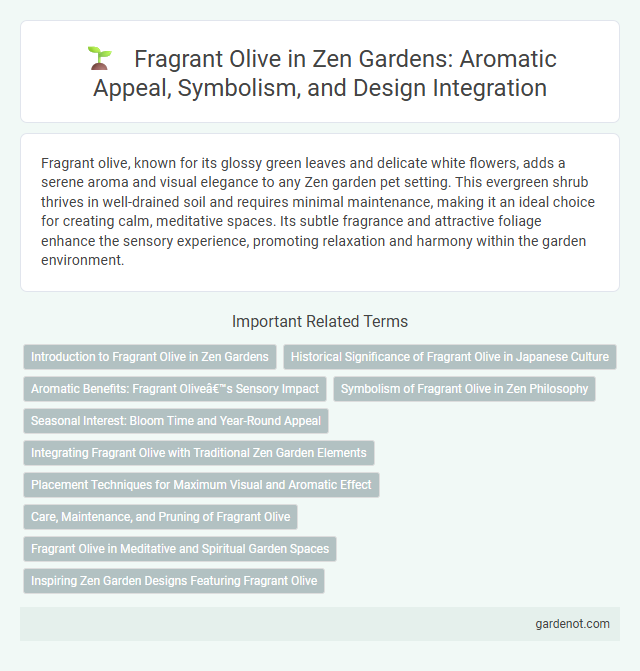 Fragrant Olive in Zen Gardens: Aromatic Appeal, Symbolism, and Design Integration