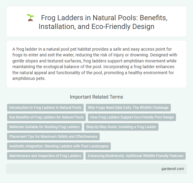 Frog Ladders in Natural Pools: Benefits, Installation, and Eco-Friendly Design
