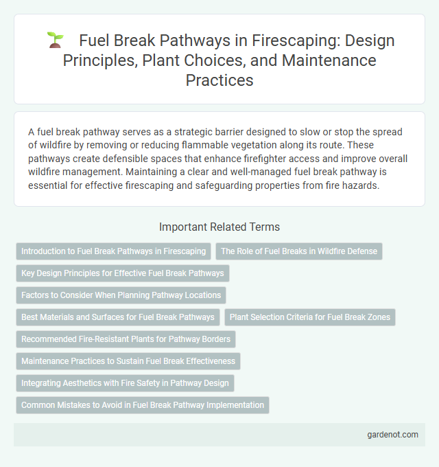 Fuel Break Pathways in Firescaping: Design Principles, Plant Choices, and Maintenance Practices