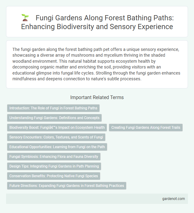 Fungi Gardens Along Forest Bathing Paths: Enhancing Biodiversity and Sensory Experience